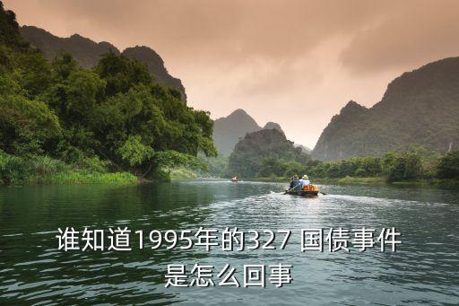 誰知道1995年的327 國債事件是怎么回事