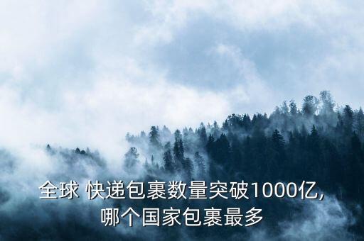 全球 快遞包裹數(shù)量突破1000億,哪個(gè)國家包裹最多