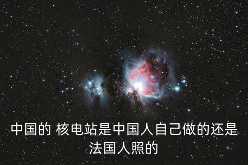 中國的 核電站是中國人自己做的還是法國人照的