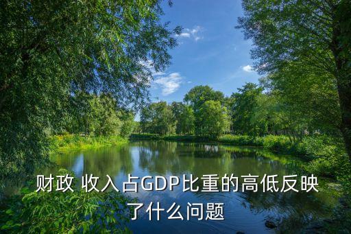  財(cái)政 收入占GDP比重的高低反映了什么問題