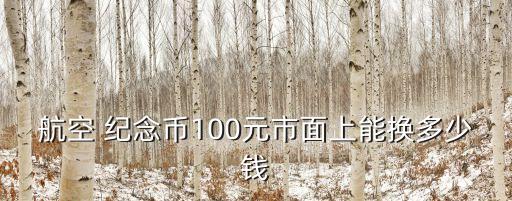 航空 紀念幣100元市面上能換多少錢