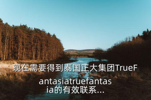 現(xiàn)在需要得到泰國(guó)正大集團(tuán)TrueFantasiatruefantasia的有效聯(lián)系...